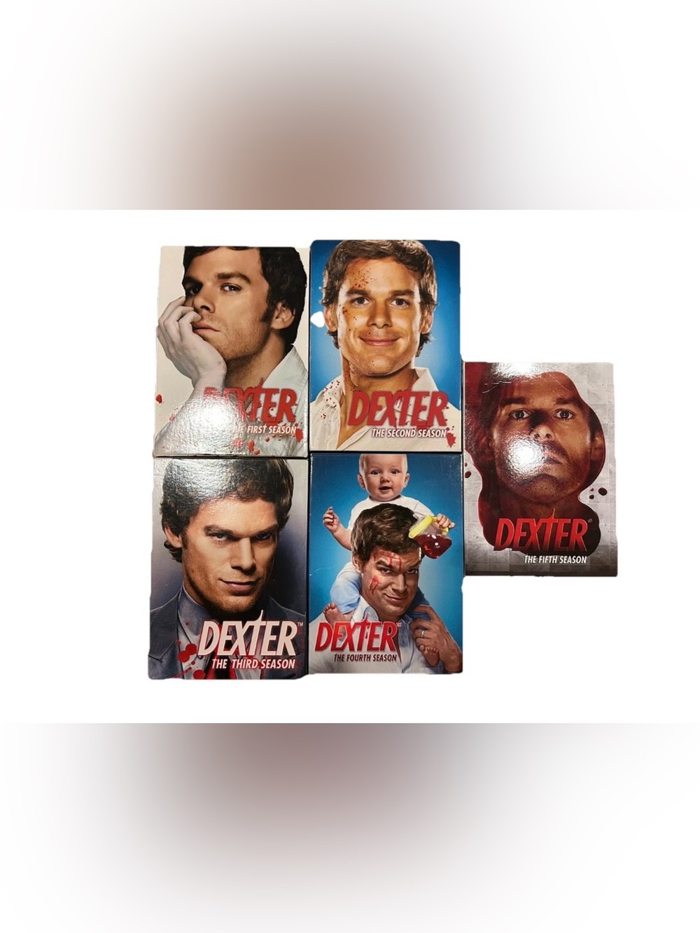 Dexter DVD Lot Seasons 1 2 3 4 5 One Two Three Four Five Michael C Hall Showtime
